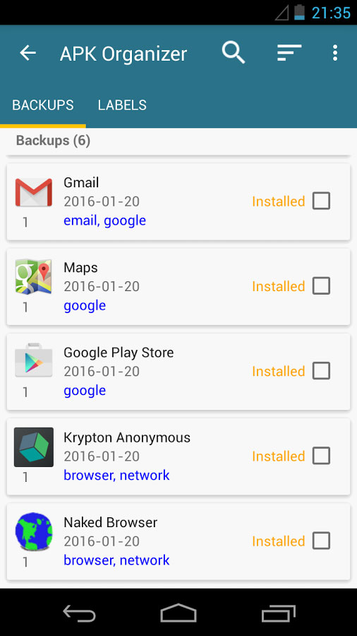AppWererabbit Backup & Restore Android برنامه اندروید