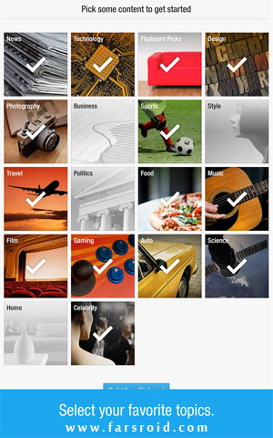 Flipboard: Your News Magazine Android - برنامه اندروید