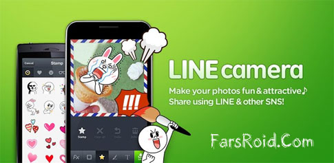 دانلود LINE camera - اپلیکیشن بامزه کردن تصاویر لاین اندروید