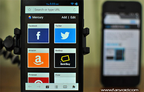 دانلود Mercury Browser - مرورگر اینترنت قدرتمند و رایگان اندروید