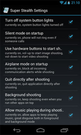Mobile Hidden Camera Android - اندروید