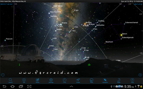 دانلود SkySafari 4 Pro - اپلیکیشن نجوم اسکای سافاری 4 اندروید + دیتابیس