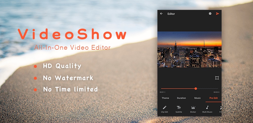 دانلود VideoShow Pro - Video Editor - ویدئو ادیتور قوی اندروید !