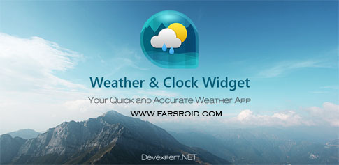 دانلود Weather & Clock Widget Ad Free - برنامه هواشناسی اندروید
