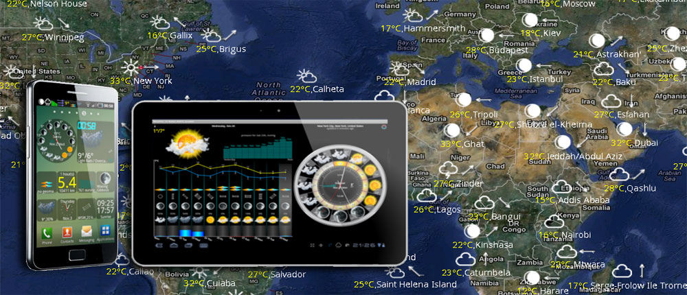 دانلود eWeather HD, Radar HD, Alerts - هواشناسی قدرتمند آندروید