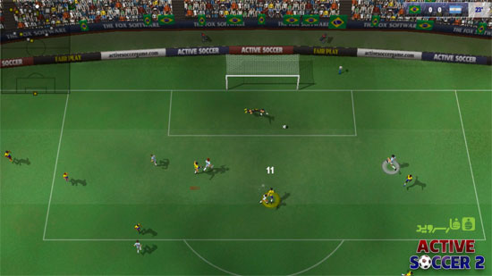 بازی فوتبال اندروید نسخه جدید,Active Soccer 2