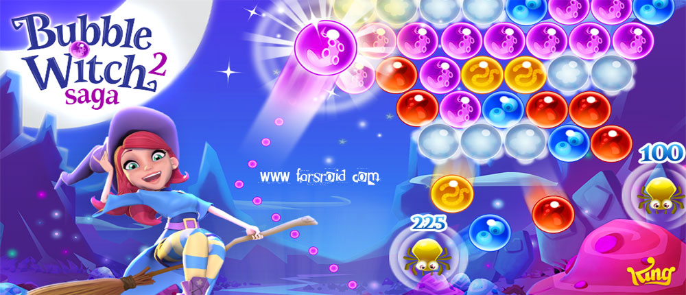 دانلود Bubble Witch 2 Saga - بازی حباب جادوگر 2 اندروید!