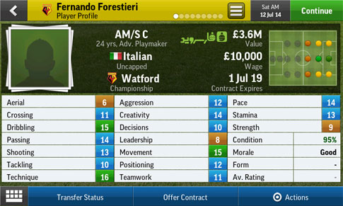 Football Manager Handheld 2015 Android - بازی جدید اندروید