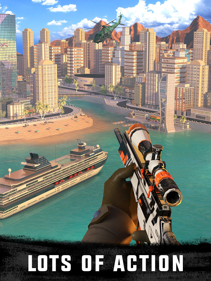 دانلود Sniper 3D Assassin 1.3 – بازی تک تیرانداز اندروید ! 