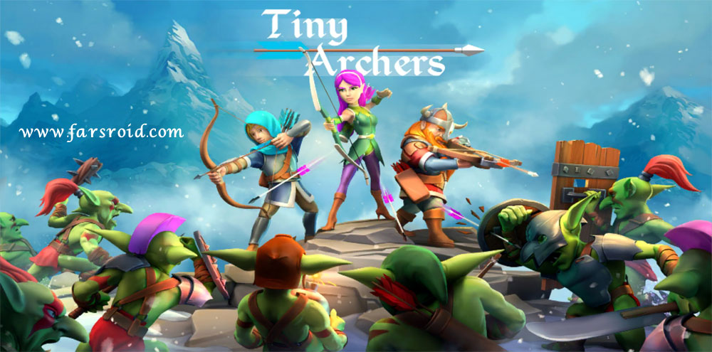 دانلود Tiny Archers 1.33.05.0 بازی اکشن خاص کمانداران کوچک اندروید + مود