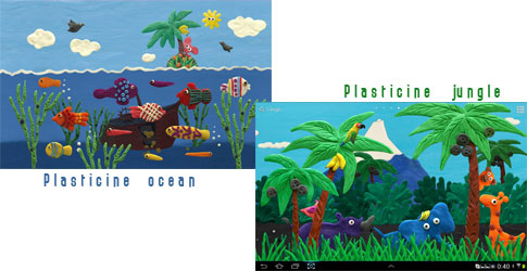 دانلود دو والپیپر جدید Plasticine ocean 1.0.21 و Plasticine jungle 1.0.21 اندروید