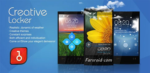 Creative Locker - قفل صفحه شگفت انگیز اندروید