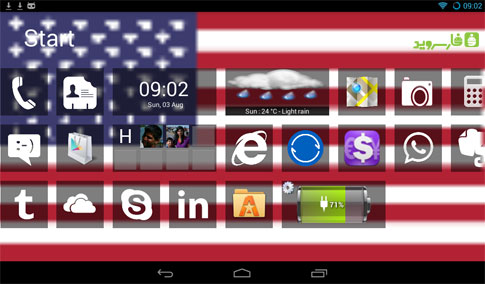 Home8+like Windows 8 Android - برنامه اندروید