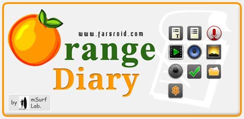 دانلود Journal - Orange Diary Pro - دفترچه خاطرات اندروید