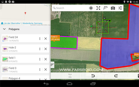 برنامه کاربردی اندروید - Measure Map Android