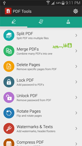 دانلود PDF Tools 3.2 – ابزارهای پی دی اف اندروید !