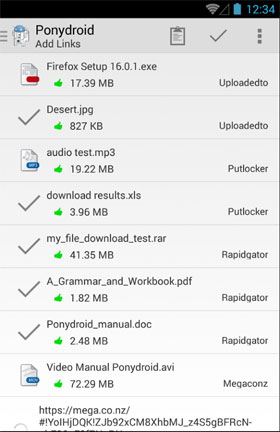 دانلود Ponydroid Download Manager 1.7.0 – دانلود منیجر اندروید!