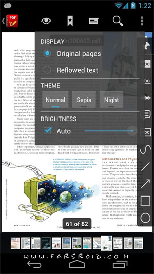 RepliGo PDF Reader Android - برنامه خواندن اسناد پی دی اف اندروید