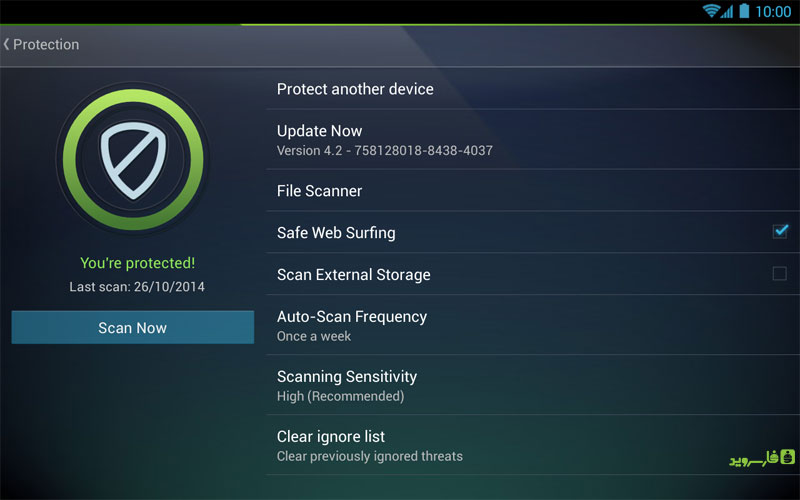 دانلود Tablet AntiVirus Security PRO 6.16.4 – آنتی ویروس Avg اندروید – نسخه مخصوص تبلت