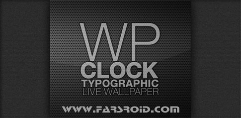 WP Clock Design Live Wallpaper - Android Clock Wallpaper