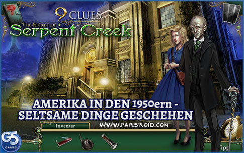 دانلود Nine Clues: Serpent Creek - بازی 9 سرنخ اشیاء پنهان G5 اندروید + دیتا