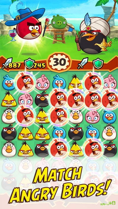 دانلود Angry Birds Fight RPG Puzzle 2.5.6 – بازی مبارزه پرندگان خشمگین اندروید + مود