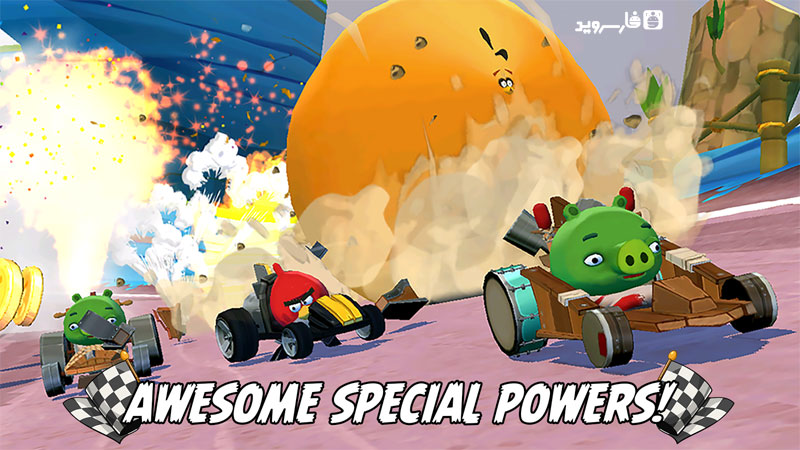 دانلود Angry Birds Go! 2.9.2 – بازی پرندگان خشمگین GO اندروید + مود + دیتا