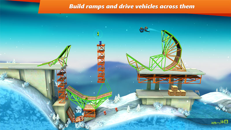 دانلود Bridge Constructor Stunts 3.0 – بازی پل سازی خارق العاده اندروید + مود