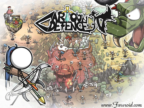 دانلود Cartoon Defense 4 - نسخه 4 بازی استراتژیک دفاع کارتونی اندروید + دیتا