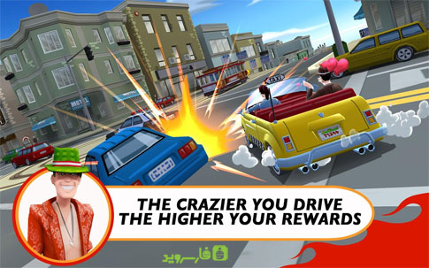 دانلود Crazy Taxi™ City Rush 1.9.0 – بازی تاکسی دیوانه اندروید + مود + دیتا