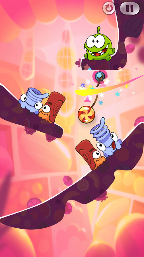 Cut the Rope: Time Travel 1.19.1 - بازی پازلی «طناب را ببر» اندروید + مود