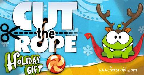 دانلود Cut the Rope: Holiday Gift - بازی برش طناب اندروید - هدیه تعطیلات