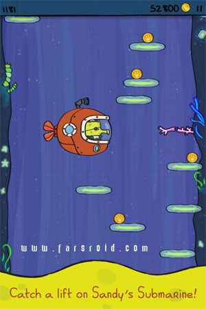 Doodle Jump SpongeBob Android - بازی اندروید