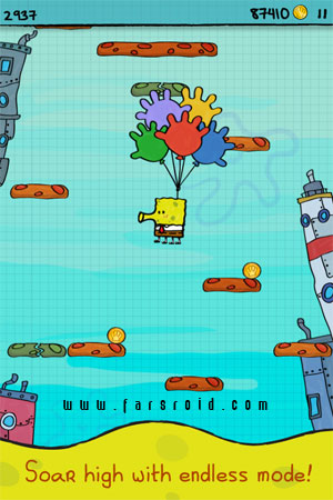 Doodle Jump SpongeBob Android - بازی اندروید