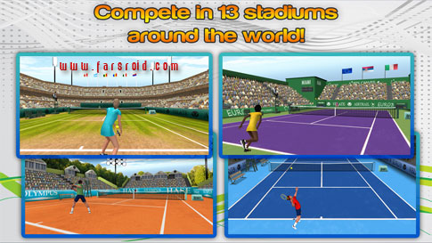 دانلود First Person Tennis World Tour 1.6 - بازی تنیس HD اندروید + دیتا