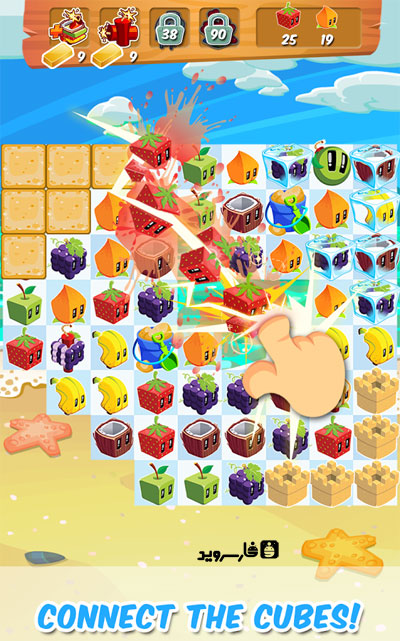 دانلود Juice Cubes 1.85.17 – بازی پازل “مکعب های میوه ای” اندروید + مود