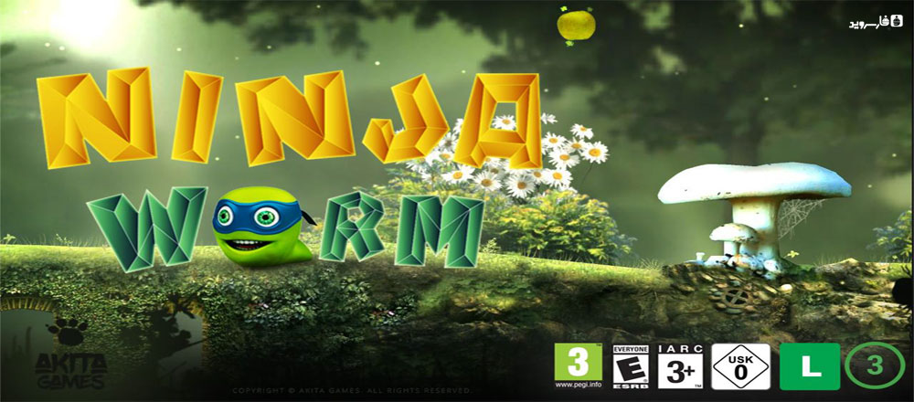 دانلود Ninja Worm - بازی ماجراجویی فوق العاده "کرم نینجا" اندروید