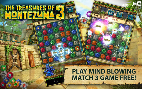 دانلود Treasures of Montezuma 3 1.4.0 – بازی گنجینه های معبد 3 اندروید!