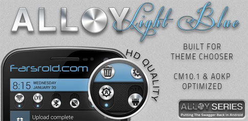 Alloy Light Blue Theme CM10.1 - تم حرفه ای اندروید