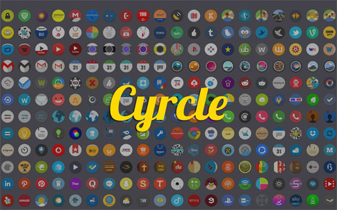 Cyrcle Icon Theme Apex Nova Go Android تم جدید اندروید