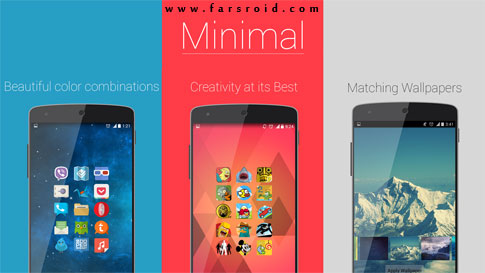 دانلود Minimal APEX NOVA KITKAT THEME - تم جدید کیت کت اندروید