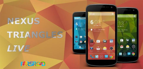 دانلود Nexus Triangles LWP - لایو والپیپر مثلث ها نکسوس اندروید