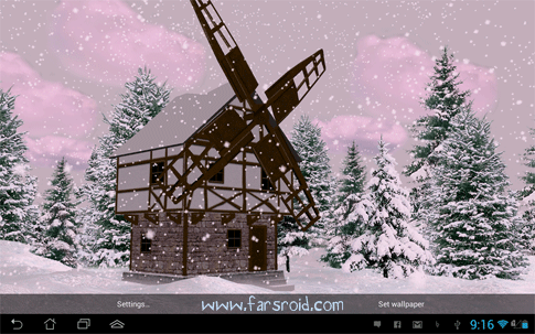 Snow HD Deluxe Edition Android - لایو والپیپر Snow HD Deluxe Edition اندروید