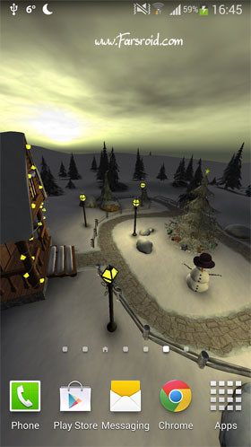 دانلود Winter 3D, True Weather 2.03 – والپیپر واقعی زمستان اندروید