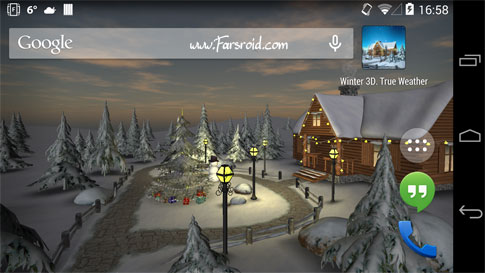 دانلود Winter 3D, True Weather - والپیپر واقعی زمستان اندروید